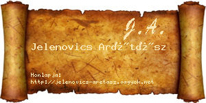 Jelenovics Arétász névjegykártya